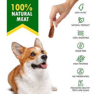 Dog Calcium Bones Wrapped Chicken & Rawhide Free Chew Treats   Pet Healthy