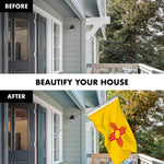 Load image into Gallery viewer, G128 Combo Pack: 6 Feet Tangle Free Spinning Flagpole (Silver) New Mexico NM State Flag 3x5 ft Printed 150D Brass Grommets (Flag Included) Aluminum Flag Pole