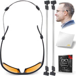 Load image into Gallery viewer, SIGONNA Eye Glasses String Strap Holder No Tail Sunglass Strap for Man Women Adjustable Glasses Strap Wire Eyeglass Strap Lanyard 2 Cords 16 L
