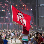 Load image into Gallery viewer, Ohio State Buckeyes College 3x5 Ft Flag with 2 brass Grommets for Outdoor Garden
