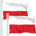 Load image into Gallery viewer, Poland Polish Flag 3x5 Ft 2Pack 150D Printed Polyester By G128