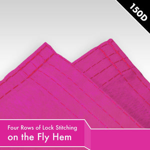 Solid Pink Color Flag 3x5 Ft 2Pack Printed 150D Polyester