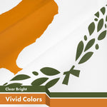 Load image into Gallery viewer, G128 5 Pack: Cyprus Cypriot Flag  3x5 Ft  LiteWeave Pro Series Printed 150D Polyester  Country Flag, Indoor/Outdoor, Vibrant Colors, Brass Grommets, Thicker and More Durable Than 100D 75D Polyester