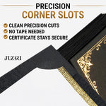 Load image into Gallery viewer, 30 Pack Single Sided Certificate Holders 8.5x11 Black Award Certificate Folders with Gold Foil Border Cardstock Covers Letter Size Graduation Certificate Sleeves Protective Diploma Holders Bulk