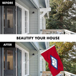 Load image into Gallery viewer, G128 Combo Pack: 6 Ft Tangle Free Aluminum Spinning Flagpole (Silver) &amp; Arkansas AR State Flag 3x5 Ft, Double ToughWeave Series Double Sided Embroidered 210D Polyester  Pole with Flag Included