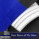 Load image into Gallery viewer, Thin Blue Line Flag 3x5 Ft 2Pack Printed Polyester By G128
