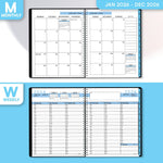 Load image into Gallery viewer, 2026 Appointment Book Planner 6.5 x 8.5 inch Large Blue Tabbed Daily Hourly Weekly Planner Schedule Book 30 Minute time Slots Business &amp; Personal Planner Jan 2026 Dec 2026
