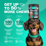 Load image into Gallery viewer, Probiotics for Dogs Gut Health Digestion Immunity Yeast Balance Itchy Skin Allergies Support   Dog Probiotic Chews with Digestive Enzymes for Gut Flora  Soft Treats with Pumpkin and Yeast Powder
