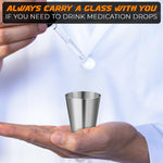 Load image into Gallery viewer, 15pcs Stainless Steel Shot Glasses Drinking Vessel   30 ml (1oz) Outdoor Camping Travel Coffee Tea Cup Silver Cup   Unbreakable Metal Shooters for Whiskey Tequila Liquor Great Barware Gift
