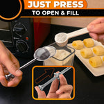 Load image into Gallery viewer, Sourdough Flour Duster for Bread Baking – Powdered Sugar Shaker Duster with Spring loaded System &amp; One Handed Operation – Stainless Steel Mini Flour Sifter for Baking Corn Starch Cocoa &amp; Spices
