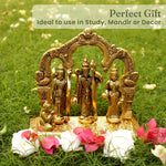 Load image into Gallery viewer, The Fine Living Co. Ram Darbar Includes Rama Sita Laxman Hanuman Murti Idol Statue Gold Plated Figurine for Home Temple Pooja Room Decor Living Room Altar Spiritual Decor
