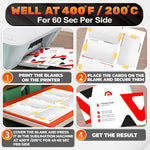 Load image into Gallery viewer, Pearl Color 300 Pcs Sublimation Blanks 3.4x 2.1 x 0.0095 inch Double Sided Sublimation Business Card Blanks for Printing of Logos Nameplates and Custom Gifts Ultra Thin Aluminum Alloy Cards