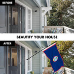Load image into Gallery viewer, G128 Combo Pack: 6 Ft Tangle Free Spinning Flagpole (Black) &amp; Guam Flag 3x5 Ft Printed 150D Polyester, Brass Grommets (Flag Included) Aluminum Flag Pole