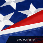 Load image into Gallery viewer, G128 5 Pack: Tennessee TN State Flag  2.5x4 Ft  ToughWeave Series Embroidered 300D Polyester  Embroidered Design, Indoor/Outdoor, Brass Grommets