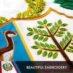 Load image into Gallery viewer, Peru Peruvian Flag 3x5 Ft 2Pack Doublesided Embroidered Polyester By G128