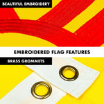 Load image into Gallery viewer, G128 Combo Pack: 5 Ft Tangle Free Aluminum Spinning Flagpole (Black) &amp; New Mexico NM State Flag 2x3 Ft, ToughWeave Series Embroidered 300D Polyester  Pole with Flag Included