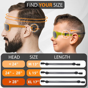 SIGONNA Glasses Strap Holder No Tail Eyeglass Strap Cord String Adjustable Eye Glasses Holders Around Neck Head Eyeglasses Strap Lanyard Sunglasses Glasses Strap for Men Women 2 Pcs