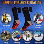 Load image into Gallery viewer, Heated Socks for Men Women Rechargeable M Size Electric Battery Thermal Hunting Fishing Camping Skiing Cycling Running Washable Ergonomical with 4 Temp Modes 5V 5000mA