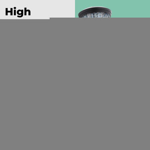 Black High Pressure Shower Head with Handheld 8 Spray Settings Removable Head