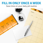 Load image into Gallery viewer, Extra Large Pill Organizer   XXL Vitamin Holder for Weekly Supplements   Double Sided Pill Box 7 Day with Big AM PM Compartments Huge Daily Medicine Dispenser 2 Times a Day Reliable and Easy to Use