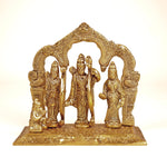 Load image into Gallery viewer, The Fine Living Co. Ram Darbar Includes Rama Sita Laxman Hanuman Murti Idol Statue Gold Plated Figurine for Home Temple Pooja Room Decor Living Room Altar Spiritual Decor
