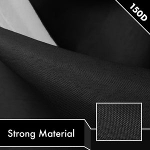 Solid Black Color Flag 3x5 Ft 2Pack Printed 150D Polyester By G128