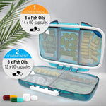 Load image into Gallery viewer, Travel Pill Organizer Moisture Proof Pill Box Daily Medicine 7 Compartments
