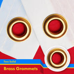 Load image into Gallery viewer, G128 10 Pack: Democratic Republic of the Congo Flag  3x5 Ft  LiteWeave Pro Series Printed 150D Polyester  Country Flag, Vibrant Colors, Brass Grommets, Thicker and More Durable Than 100D 75D Poly