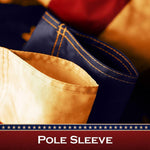 Load image into Gallery viewer, G128 5 Pack: Bennington 76 TeaStained Flag  2.5x4 Ft  ToughWeave Pro Series Pole Sleeve Embroidered 420D Polyester  Historical Flag, Embroidered Design, High Quality, NO Flagpole Included