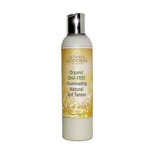 Organic Self Tanner DHA Free Tanning Lotion 8 oz Cream Form Natural Glow