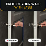 Load image into Gallery viewer, Wall Protectors 4 Pcs of Clear Rubber Knob Self Adhesive Guard Door Bumper Reusable Solution for Stopping Damage &amp; Noise from Doors in Your Home or Office Durable Shock Absorbent Discreet
