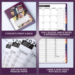 Load image into Gallery viewer, 2026 Appointment Book Planner 8.5 x 11 inch Large Purple Tabbed Daily Hourly Weekly Planner Schedule Book 15 Minute time Slots Business &amp; Personal Planner Jan 2026 Dec 2026 Purple
