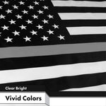 Load image into Gallery viewer, Thin Gray Line American Flag 3x5 Ft 2Pack Printed 150D Polyester By G128
