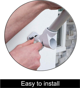 Two Position Fixed Wall Mount Bracket For Flag (NO Flagpole, NO Flag included)