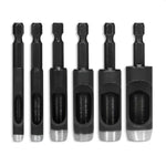 Load image into Gallery viewer, Leather Hole Punch Tool Set   6 Pcs Drill Bits 3 16  1 4  5 16  3 8  7 16  1 2    High Precision Leather Punch Tool for Belts Fabric and Crafts   Durable Carbon Steel Sharp and Efficient