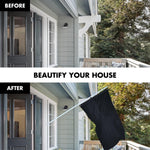 Load image into Gallery viewer, 6 Feet Tangle Free Spinning Flagpole (White) All Black USA American Flag Brass Grommets Embroidered 3x5 ft (Flag Included) Aluminum Flag Pole
