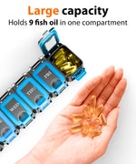 Load image into Gallery viewer, Pill Organizer AM PM Yellow Blue