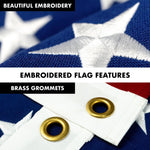 Load image into Gallery viewer, G128  6 Feet Tangle Free Spinning Flagpole (Black) American USA Flag Brass Grommets Spun Polyester 3x5 ft (Flag Included) Aluminum Flag Pole