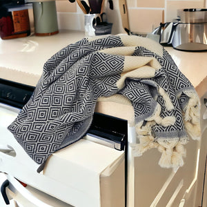 Turkish Hand Towels for Bathroom and Kitchen Quick Dry Highly Absorbent Eco Friendly Turkish Cotton Kitchen Towels Bathroom Hand Towels Turkish Tea Towels Decorative Hand Towels Set of 2