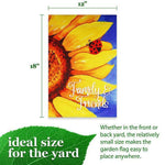 Load image into Gallery viewer, G128 Garden Flag Family &amp; Friends Sunflowers  12x18 Inch  Printed Blockout Polyester  Summer Everyday Decoration