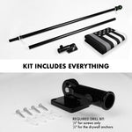 Load image into Gallery viewer, G128 Combo Pack: Flag Pole 6 FT Black Tangle Free &amp; Thin Gray Line Flag 3x5 FT Brass Grommets Printed Polyester (Flag Included) Aluminum Flag Pole