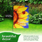 Load image into Gallery viewer, G128 Garden Flag Family &amp; Friends Sunflowers  12x18 Inch  Printed Blockout Polyester  Summer Everyday Decoration