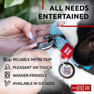 WAUDOG Recycled Cotton Dog Leash 6 Ft 10 Ft Eco Friendly Collar for Small Medium & Large Dogs Reflective Dog Leash for Medium Dogs Strong Leashes for Large Breed Dogs Puppy Leash for Small Dogs
