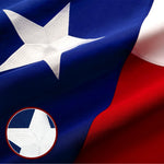 Load image into Gallery viewer, G128  Texas State Flag 4x6ft Embroidered Stars Sewn Stripes Heavy Duty 220GSM Tough Spun Polyester Quality with Brass Grommets
