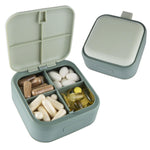 Load image into Gallery viewer, Travel Medicine Pill Organizer Small Pill Box Mini Pill Case 4 Deep Compartments
