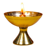 Load image into Gallery viewer, Handcrafted Paro Pyali 2.2 Inch Brass Diya for Pooja Premium Brass Gold Finish Oil Diya Lamp for Home Temple &amp; Festivals Rust Resistant Diwali Puja Decorations for Home