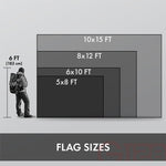 Load image into Gallery viewer, G128 Combo Pack: American USA Flag 8x12 Ft &amp; Texas Flag 8x12 Ft, Both Embroidered SPUN Polyester, Indoor/Outdoor, Brass Grommets