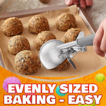 Load image into Gallery viewer, 4 oz Ice Cream Scoop with Trigger Release #8 – Stainless Steel Versatile Tool for Baking Cookies and Desserts  Durable Easy to Clean Dishwasher Safe Ergonomic Design for Precise Culinary Portions
