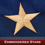Load image into Gallery viewer, G128 5 Pack: American USA TeaStained Flag  3x5 Ft  ToughWeave Pro Series Pole Sleeve Embroidered 420D Polyester  Embroidered Stars