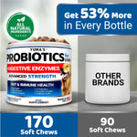 Load image into Gallery viewer, Probiotics for Dogs and Digestive Enzymes 170 Dog Probiotics Chews Pet Fiber
